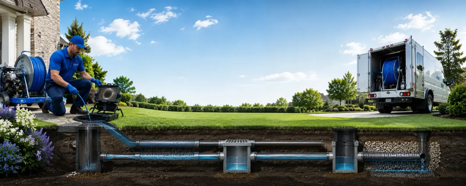 Outdoor drain cleaning information for Clermont, IA